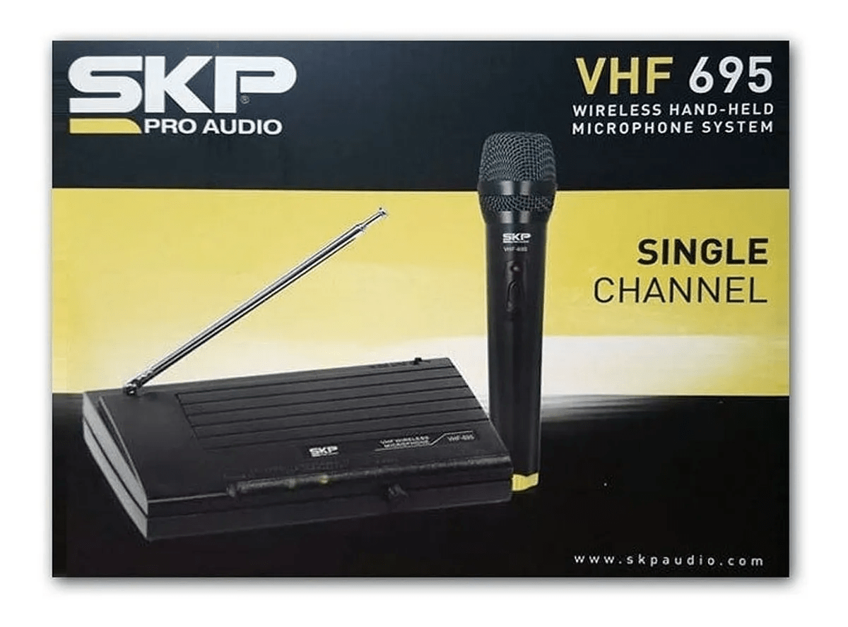 Micrófono SKP inalámbrico VHF 695 0