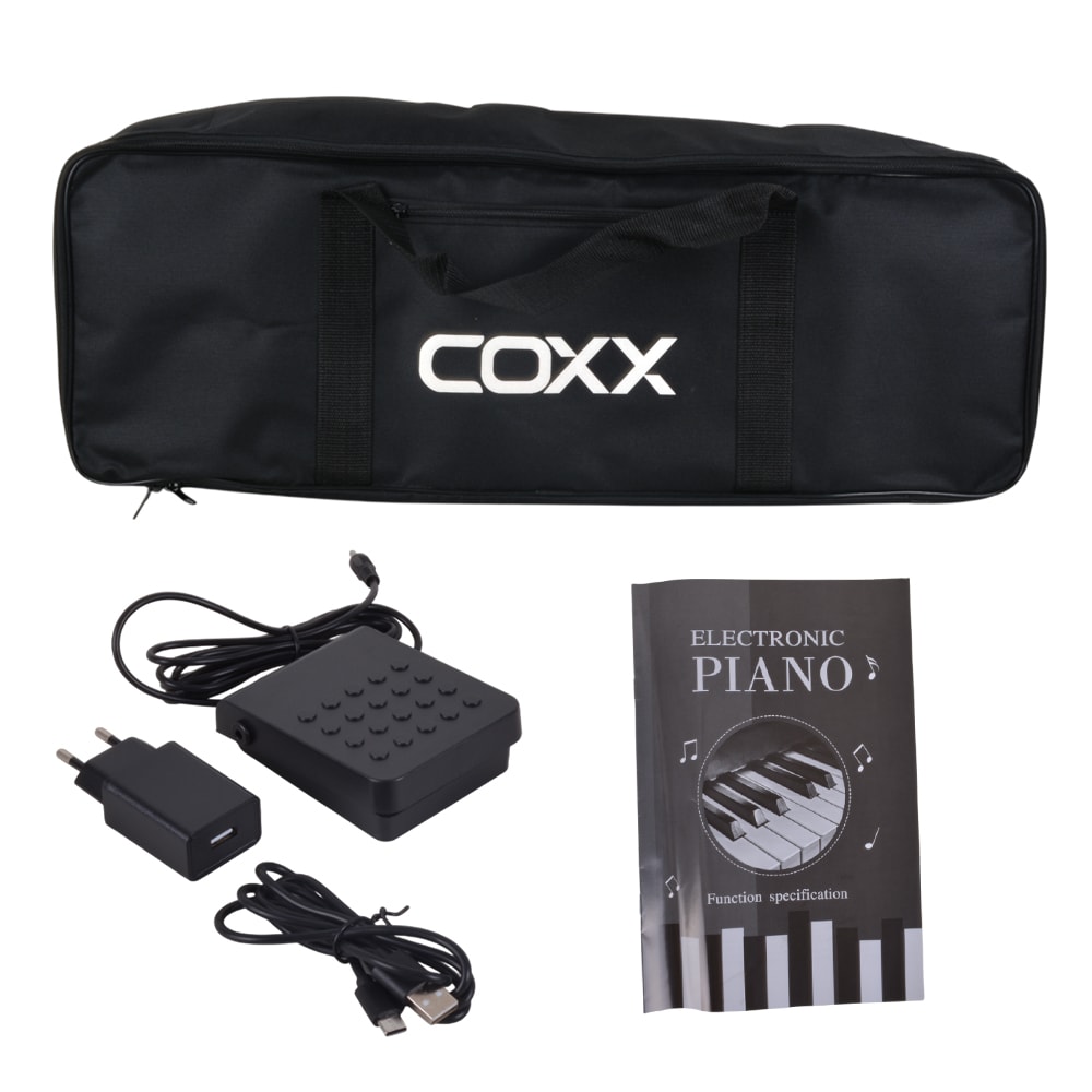 Piano Digital Portatil Plegable 88 notas COXX Negro4