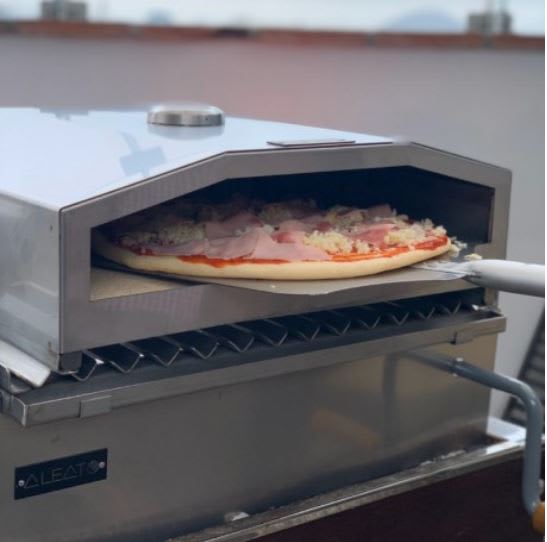 ALEATO HORNO PIZZERO ENCIMERO DE PARRILLA EN ACERO INOXIDABLE | Klikame