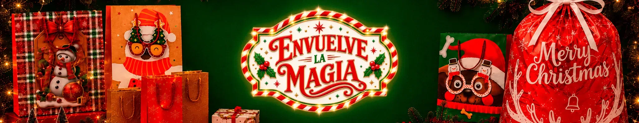 Bolsa de regalo y Papelería de Navidad 2026
