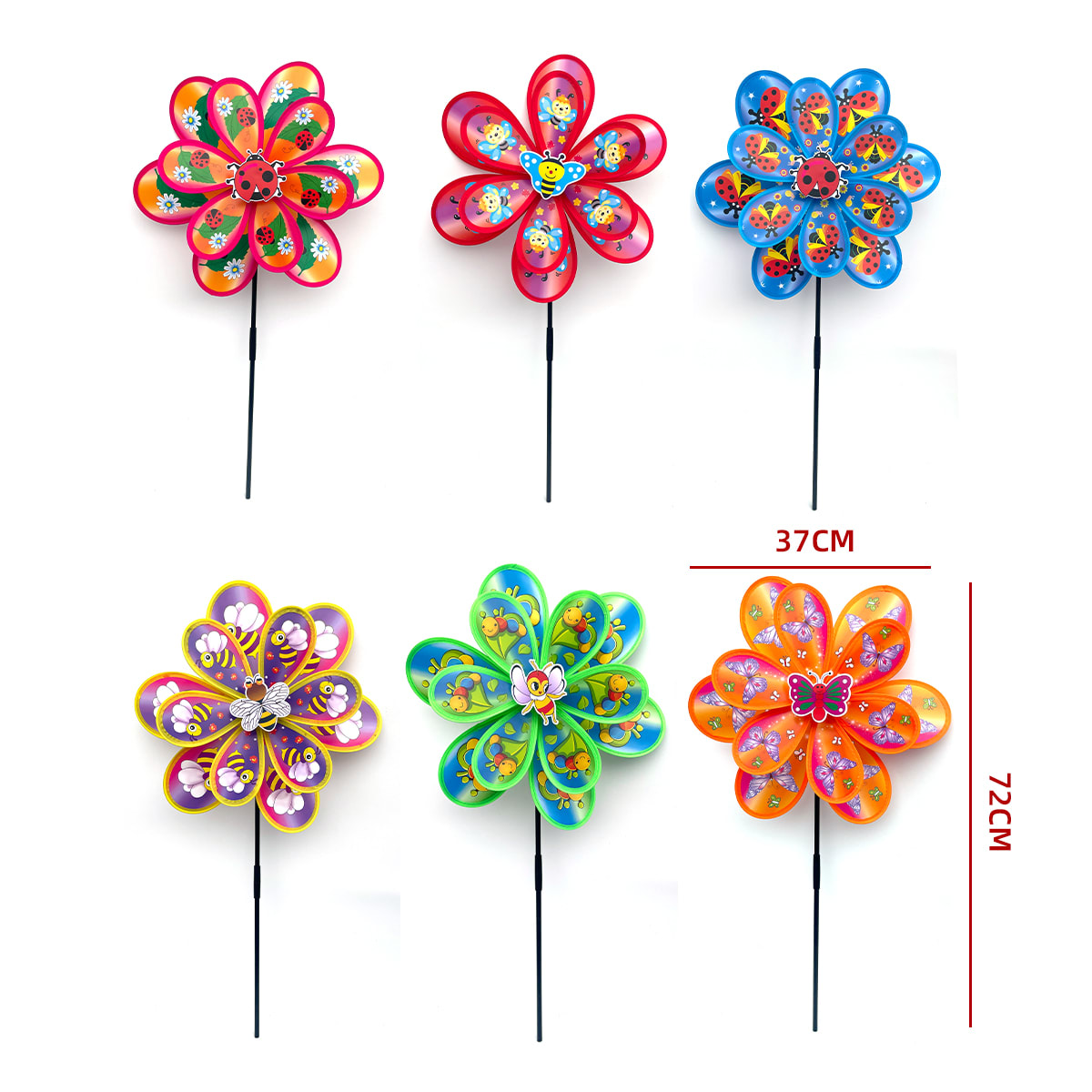 REMOLINO MOLINO DE VIENTO DISEÑOS SURTIDOS 37X72CM Omas mucho más