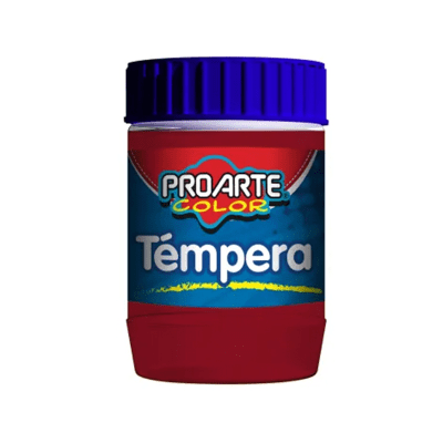 TEMPERA COLOR ROJO BERMELLON PROARTE 120ML1
