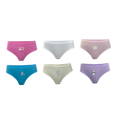 CALZON DE NIÑA JUVENIL CON ESTAMPADO PACK 3 | 12 UNID1
