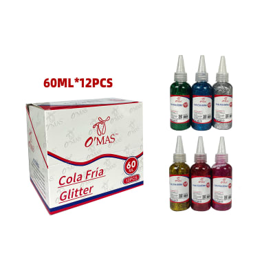 PEGAMENTO LIQUIDO CON GLITTER 60ML | 24 UNID1