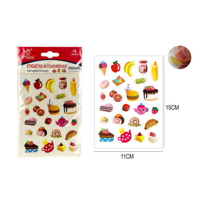 ETIQUETAS AUTOADHESIVAS ALIMENTOS 5 HOJAS | 24 UNID1