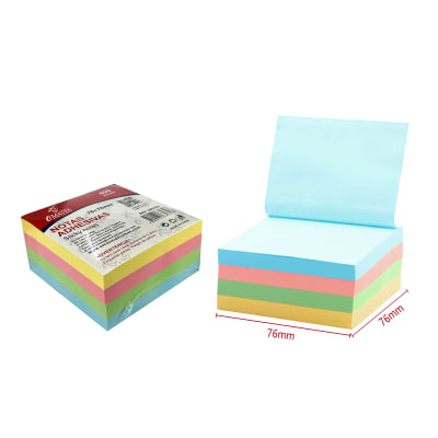NOTA ADHESIVAS CUADRADO MULTICOLOR 76X76MM 400 HOJAS1