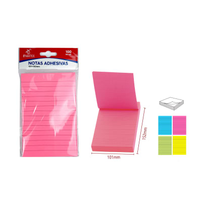 SET DE NOTA ADHESIVAS LINEAS 10X15 CM 100 PCS1