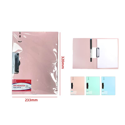 ARCHIVADOR COLOR LISO A4 32X23CM | 24 UNID1