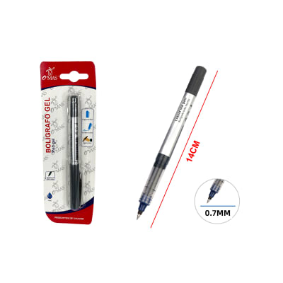 BOLIGRAFOS TINTA GEL  AZUL 1 PCS 0.7MM | 24 UNID1