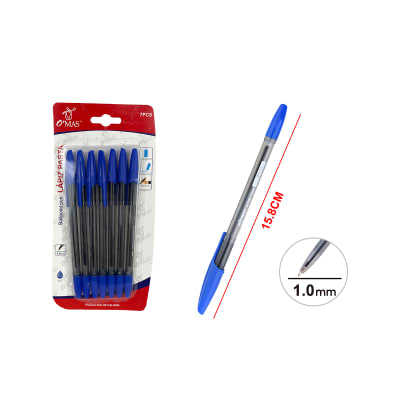 LAPIZ PASTA COLOR AZUL 1.0MM 7PCS 15.8CM | 24 UNID1