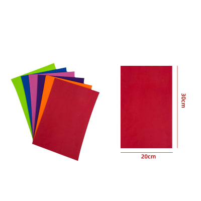 GOMA EVA COLOR LISO SURTIDO 6PCS 30X20CM |10 UNID1