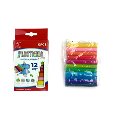 PLASTICINA 12 COLORES 160G1