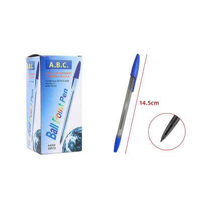 LAPIZ PASTA AZUL 50PCS1