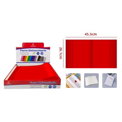 FORRO UNIVERSITARIO ROJO 45.5X26.1CM1