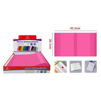 FORRO UNIVERSITARIO ROSADO 45.5X26.1CM1