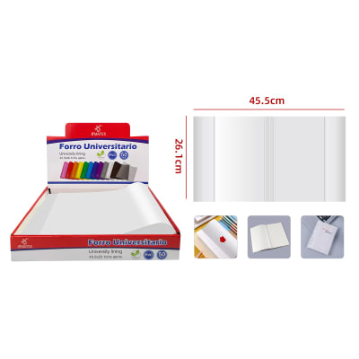 FORRO UNIVERSITARIO BLANCO 45.5X26.1CM1