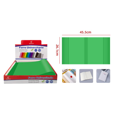 FORRO UNIVERSITARIO VERDE 45.5X26.1CM1