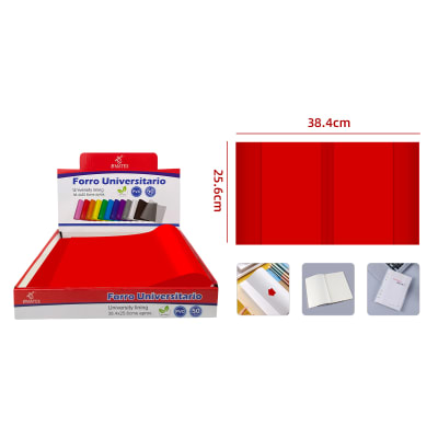 FORRO COLLEGE ROJO 38.4X25.6CM1