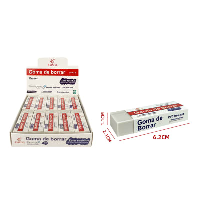 GOMA DE BORRAR 6.2X2.1X1.1CM 20PCS1