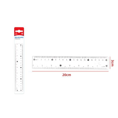 REGLA DE PLASTICO 20CM1