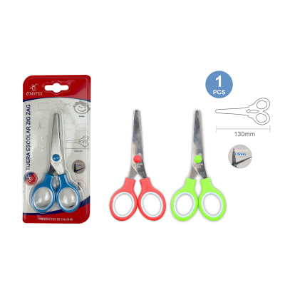 TIJERA PUNTA REDONDA ESCOLAR 130MM1