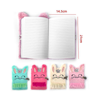 AGENDA PELUDA DISEÑO CONEJO FALDA 14.5X21CM1