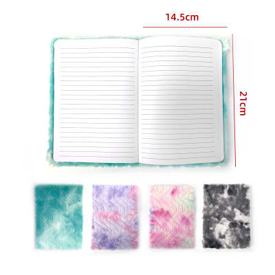 AGENDA PELUDA DISEÑO TIE DYE 14.5X21CM 1