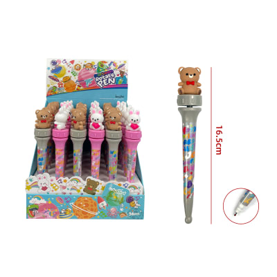 LAPIZ DISEÑOS OSO/CONEJO 16.5CM1