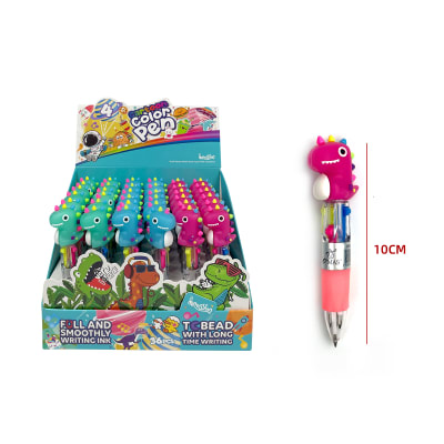 LAPIZ DISEÑO 4 COLORES DINOSAURIO 10CM1