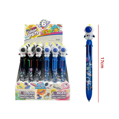 LAPIZ DISEÑOS ASTRONAUTA 6 COLORES 17CM1