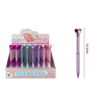 LAPIZ PASTA DISEÑO CORAZON  15.5CM1