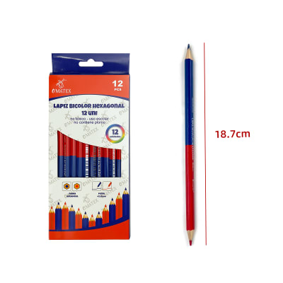 LAPIZ BICOLOR HEXAGONAL 12UNI1