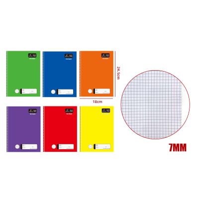 CUADERNO COLLEGE COLOR LISO 100HJS 7MM 1