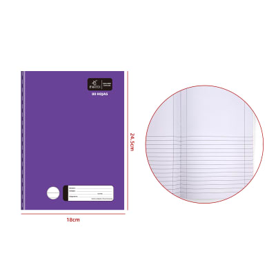 CUADERNO COLLEGE CIENCIAS MORADO 80HJS1