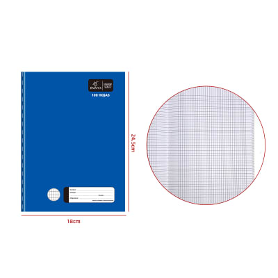 CUADERNO COLLEGE VERTICAL AZUL 100HJS CAL1