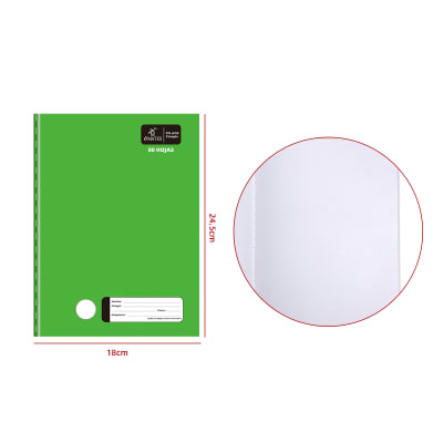 CUADERNO COLLEGE CROQUIS VERDE 80HJS 1