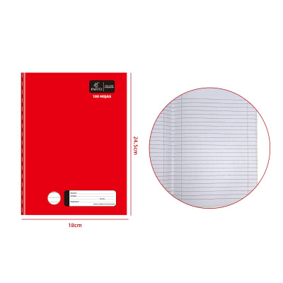 CUADERNO COLLEGE COMPOSICION ROJO 100HJS 1