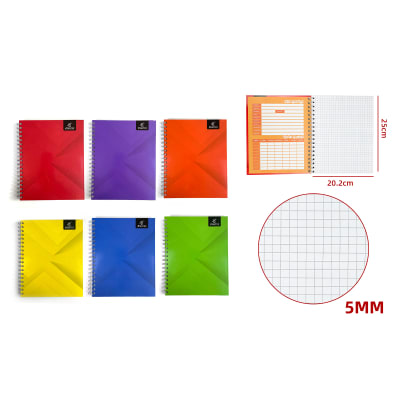 CUADERNO UNIVERSITARIO LISO COLORES SURTIDOS 100HJS 7MM1