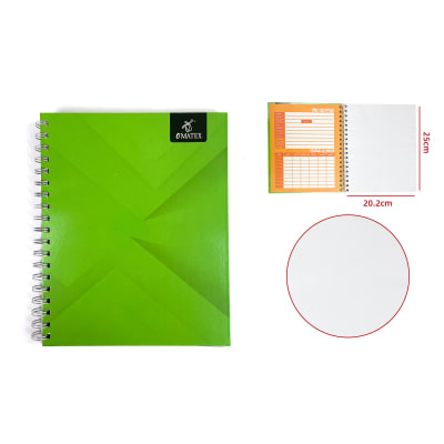CUADERNO UNIVERSITARIO LISO VERDE CROQUIS VERDE 100HJS1