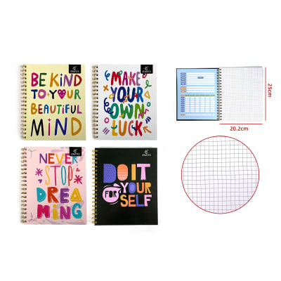 CUADERNO UNIVERSITARIO FRASES 100HJS1