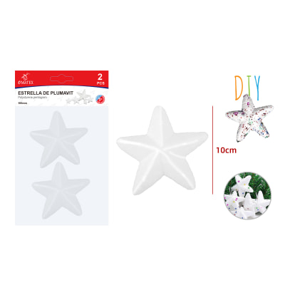 ESTRELLA DE PLUMAVIT 10CM 2PCS1