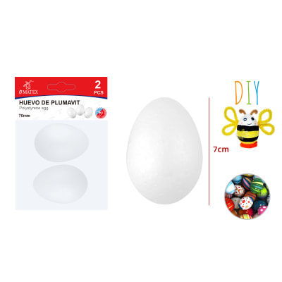 HUEVO DE PLUMAVIT 7CM 2PCS1
