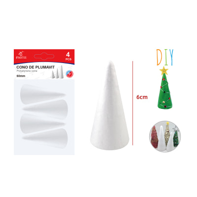 CONO DE PLUMAVIT 6CM 4PCS1