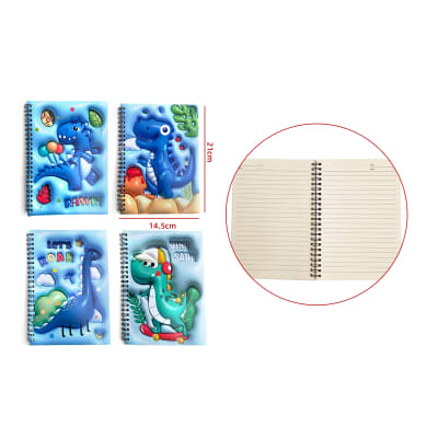 CUADERNO DISEÑO DINOSAURIO 3D 14.5X21CM1