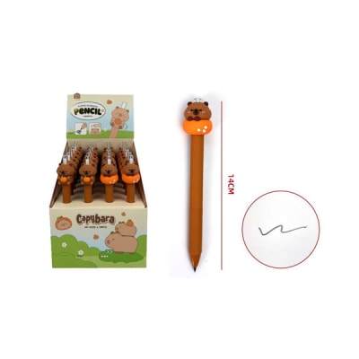 LAPIZ GRAFITO INFINITO NO SOLUBLE 14 CM DISEÑO CAPIBARA1