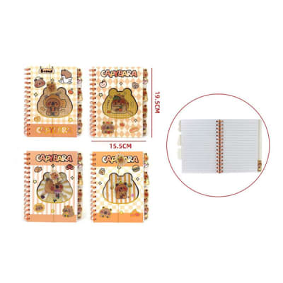 LIBRETA CAPIBARA 100 HJS CON SEPARADORES 15.5X19.5 CM1