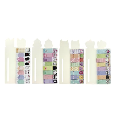 MARCADORES ADHESIVOS DISEÑO GATOS 17 HJS1