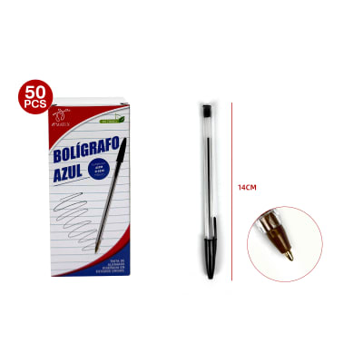 CAJA LAPICERO PASTA NEGRO 50PCS1