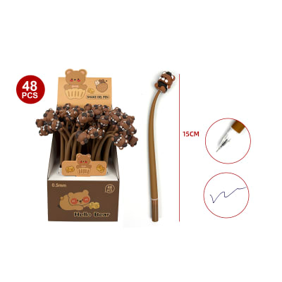 LAPICES DISEÑO OSITOS CAFE 15CM1