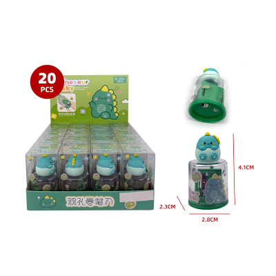 SACAPUNTAS DISEÑO DINOSAURIO  4.1*2.3*2.81